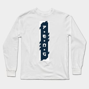 Peng cyberpunk urban slang letters Long Sleeve T-Shirt